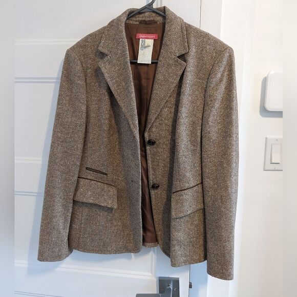 Vintage Jackets & Blazers - Vintage Wool Blazer Sz L